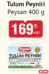 PEYSAN İZMİR TULUM PEYNİRİ 400 G fiyat ve kampanya bilgisi